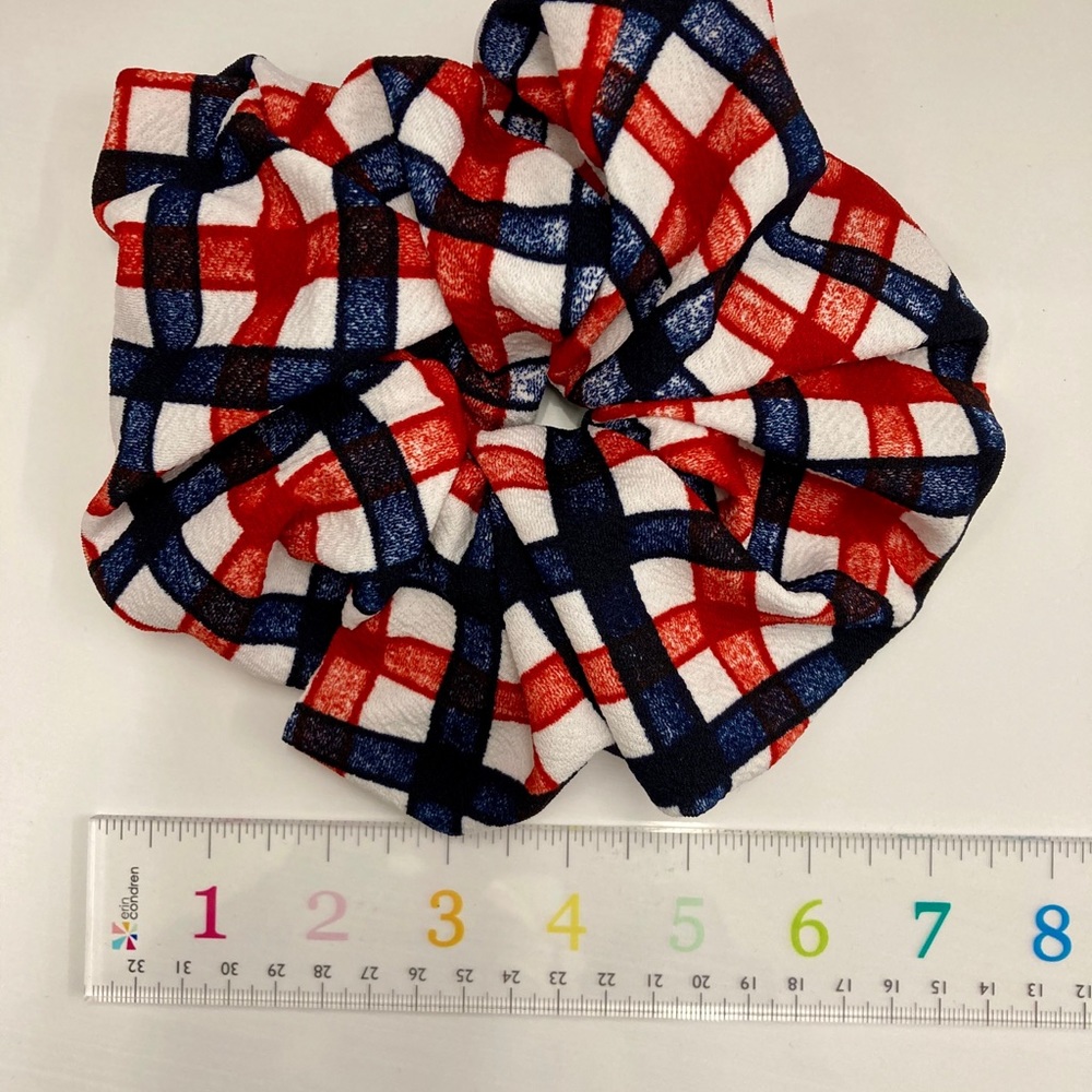 **5 for $25** bundle me! Red/white/blue patriotic mega jumbo scrunchie